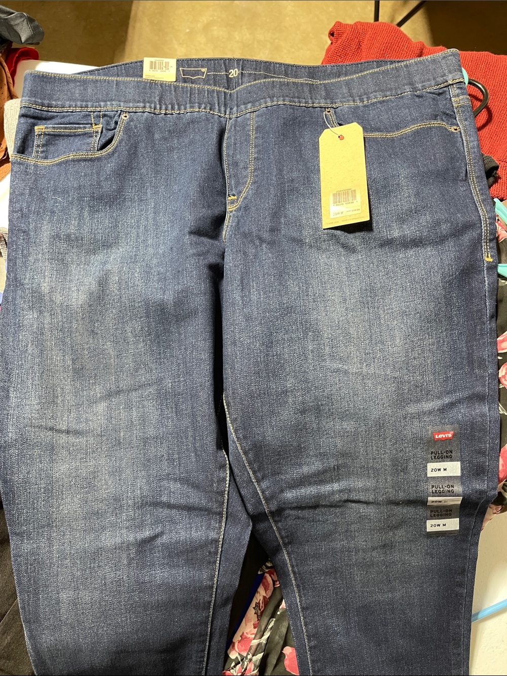 Levi's Dark Blue Pull-On Jeans